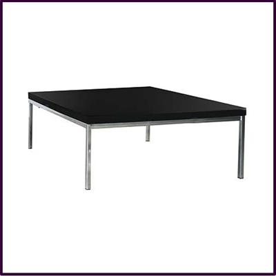 Coffee Table Legs on Black High Gloss Coffee Table With Chrome Legs